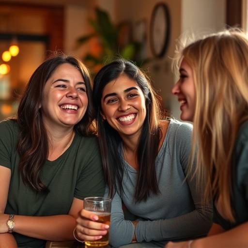 A group of friends laughing and supporting each other, illustrating the importance of social connection for mental health.